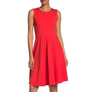 Tahari Geranium Sleeveless Fit & Flare Dress NWT